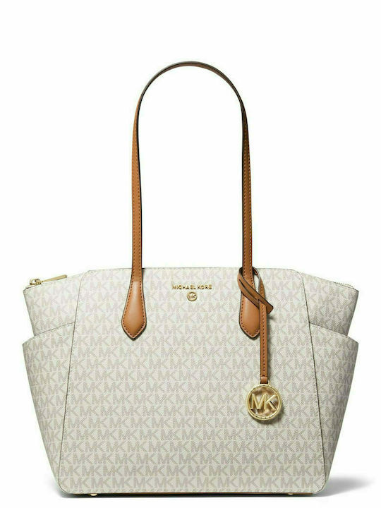 Marilyn Leather Women's Bag Shopper Shoulder Beige