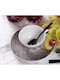 Cryspo Trio Plaza Set Tassen Tee aus Porzellan Gray 250ml 6Stück