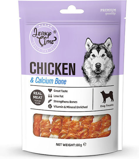 Jerky Time Bone Dog Treat with Chicken 80gr