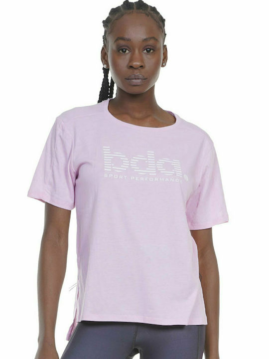 Body Action Damen Sportlich T-shirt Rosa