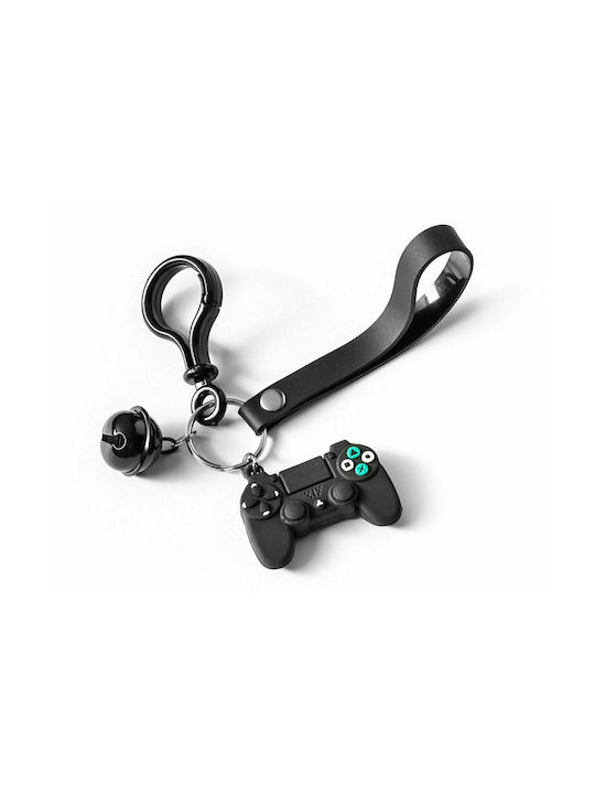 Gadget Master Keychain Gamer Joystick Bell Black