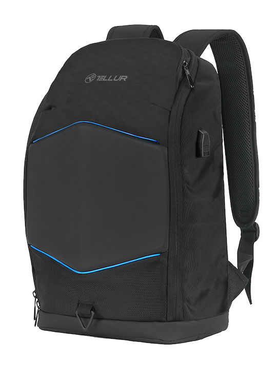 Tellur GlowPack Rucksack Für Laptop 15.6 Mit USB-Anschluss In Schwarzer Farbe