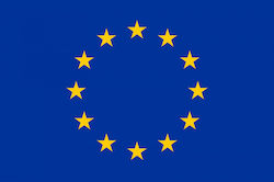 Polyester Flag of European Union 150x100cm με Κρίκους για Κοντάρι