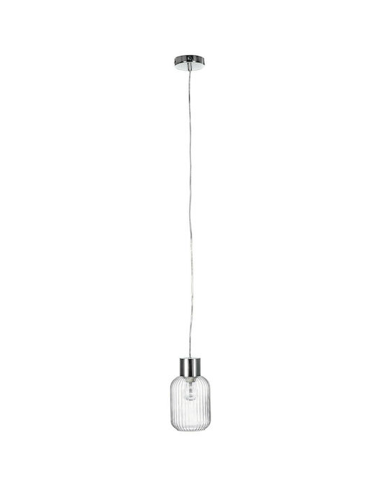 Bizzotto Showy Pendant Light Single-Light for Socket E27 Silver