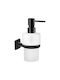 Sanco Tempo Wall Mounted Glass Dispenser Black