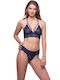 Milena by Paris Women's Bralette Bra Navy Blue