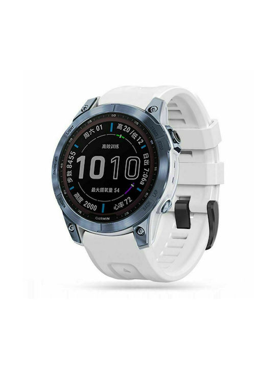 Tech-Protect Iconband Strap Silicone White (Fenix 6X / 6X Pro / 7X)