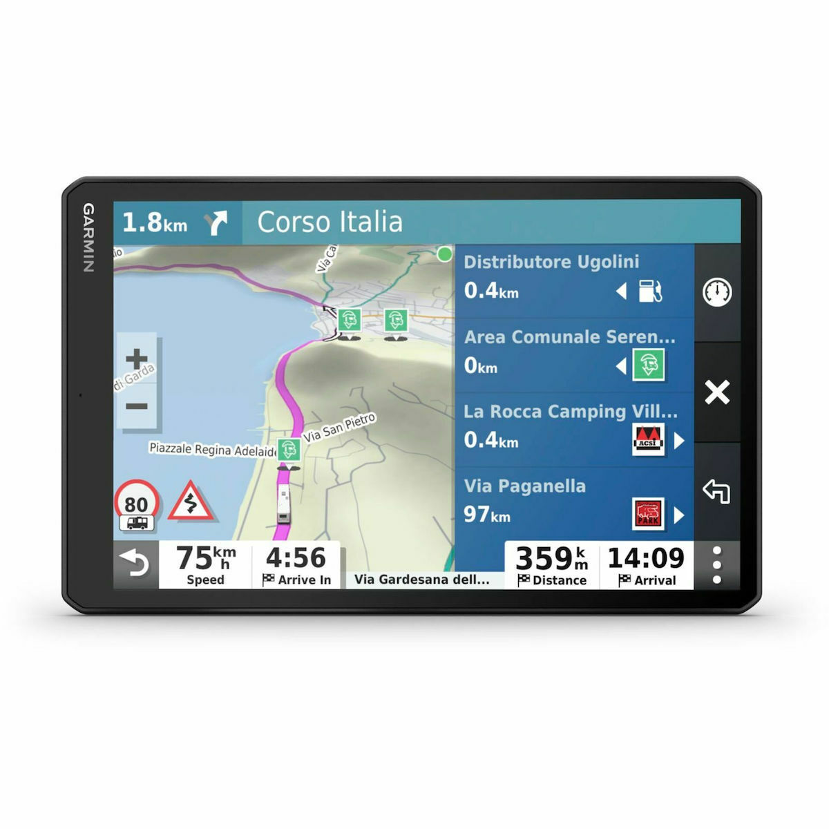Garmin Συσκευή Πλοήγησης GPS Camper 890 MTD με Οθόνη 8" Bluetooth / USB & Card Slot 01002425