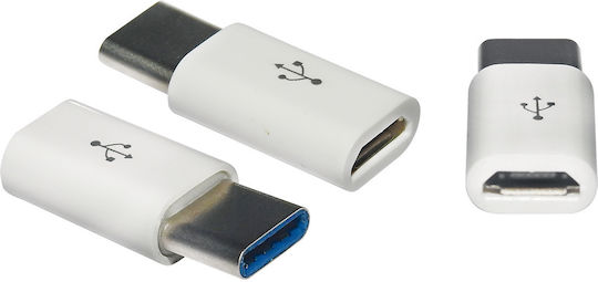 Amarad USB-C Männlich Zu Micro-USB Weiblich Konverter Weiß 1 Stück 3.3.11