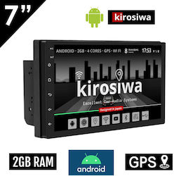 Kirosiwa Ηχοσύστημα Αυτοκινήτου Universal 2DIN (Bluetooth/USB/WiFi/GPS) με Οθόνη Αφής 7"