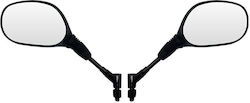 Καθρέπτες Μοτοσυκλέτας για Yamaha YBR 125 / MT-03 / TDM 850 2τμχ Μαύρο