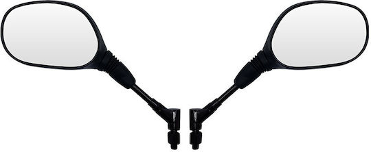 Motorcycle Mirrors for Yamaha YBR 125 / MT-03 / TDM 850 2pcs Black