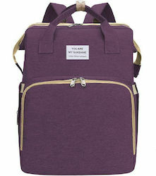 Diaper Bag Backpack Multifunctional Purple