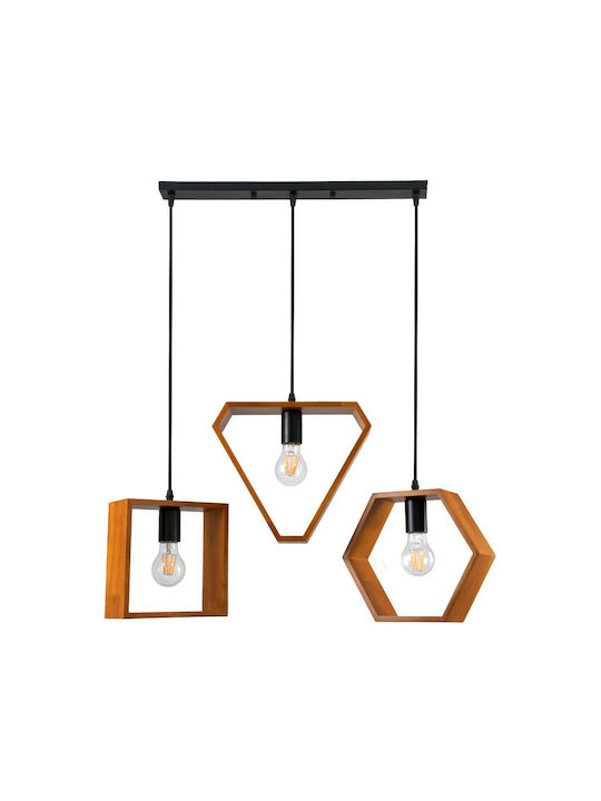 GloboStar Elise Pendant Light Suspension Rail for Socket E27 Brown