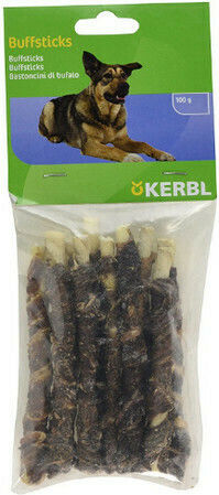 Kerbl Buffsticks Delicii în formă de baston pentru câini Rase medii cu Carne de vită și Buffalo 12buc 100gr 80701