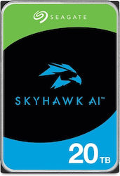 Seagate Skyhawk AI Surveillance 20TB HDD Festplatte 3.5" SATA III 7200Umdrehungen pro Minute mit 256MB Cache für NAS / Server / Blockflöte