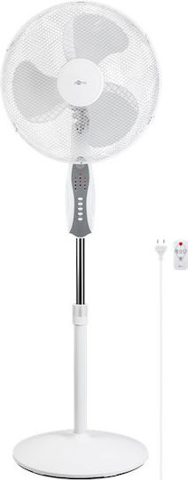 Goobay Ventilator Sockel 45W Lüfterdurchmesser 40cm mit Fernbedienung Weiß
