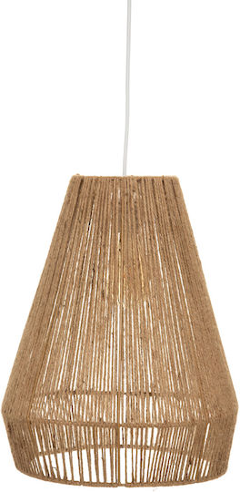 Palm Adjustable Pendant Light Brown with Rope for Socket E27 34x34x43cm