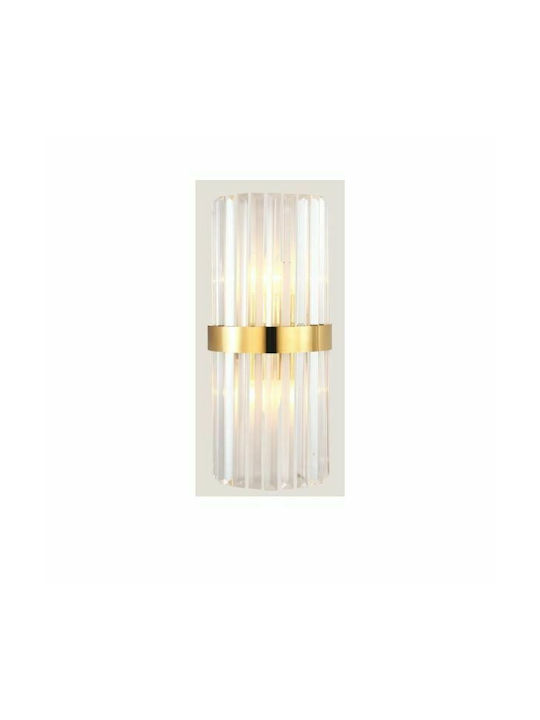 Eurolamp Vintage Wall Lamp with Socket E14 Gold Width 20cm