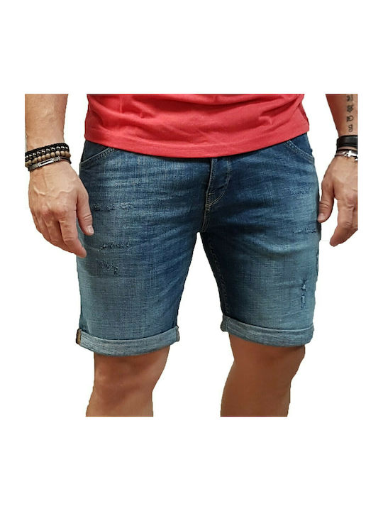 Jack & Jones Bermudă de Bărbați Jean Albastră