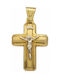 Mertzios.gr Gold Cross 14K with the Crucified