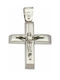 Mertzios.gr White Gold Cross 14K with the Crucified