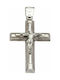 Mertzios.gr White Gold Cross 14K with the Crucified