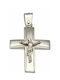 Mertzios.gr White Gold Cross 14K with the Crucified