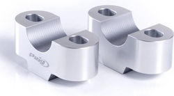 Puig Motorcycle Handlebar Mount Handlebar Spacers 20mm Silver Universal 3671P