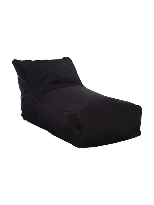 Sitzsack Liegestuhl Wasserdicht Bloom Schwarze 106x70x61cm