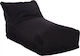 Sitzsack Liegestuhl Wasserdicht Bloom Schwarze 106x70x61cm