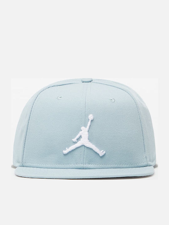 Pro Jumpman Jockey mit geradem Schirm Hellblau
