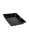 Viosarp Aluminum Rectangular Baking Pan with Enamel Coating Black 26cm
