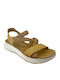 Alice Leather Women's Flat Sandals Honey