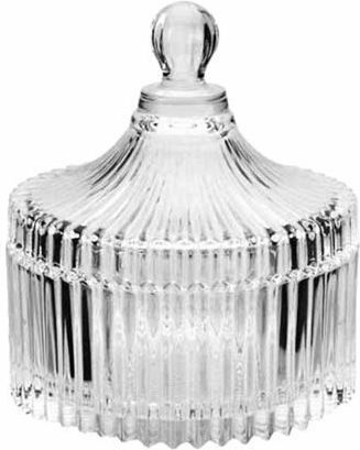 Homestyle Glass Sweet Jar with Lid Transparent 10x10x13cm