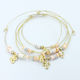 Kymi Metal Christening Charm Bracelet Gold 50pcs