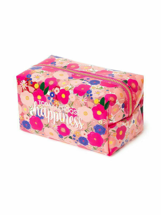 Legami Milano Damen Necessaire Flowers in Rosa Farbe 18cm