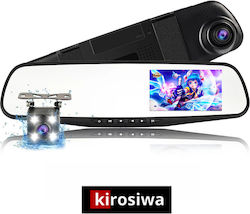 Kirosiwa Mirror Car DVR Set with Rear Camera, 4.3" Display with Clip