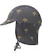 Fresk Kids' Hat Jockey Fabric Sunscreen Gray