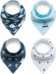 13 Bandana Fabric with Button Multicolored 4pcs