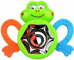 Teether Frog Teething Rattle made of Plastic for 3 m+ 1pcs