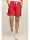 Bodymove Women's Fabric Bermuda Shorts Red