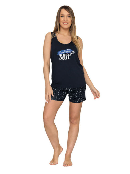 Women's Sleep Pajamas (22108) - Blue