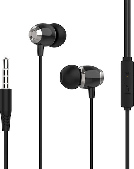 Inkax EP-24 In-ear Handsfree με Βύσμα 3.5mm Μαύρο