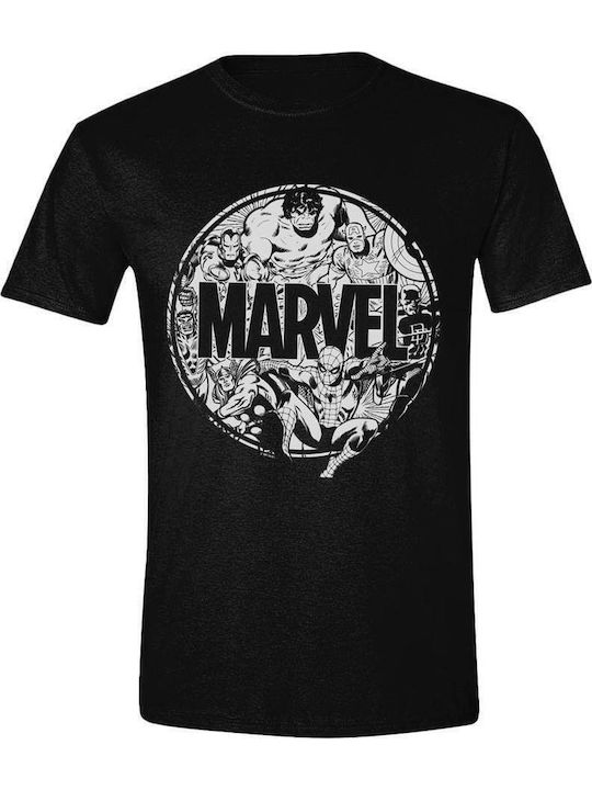 PCMerch Character Circle T-shirt Schwarz Baumwolle
