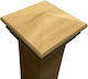 Showood Kappe für Gartenboden aus Holz 7x7cm 1Stück