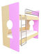 Keybunk Παιδικό Κρεβάτι Κουκέτα Μονό Λιλά για Στρώμα 90x200cm