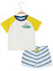 Energiers Kids Set with Shorts Summer 2pcs White