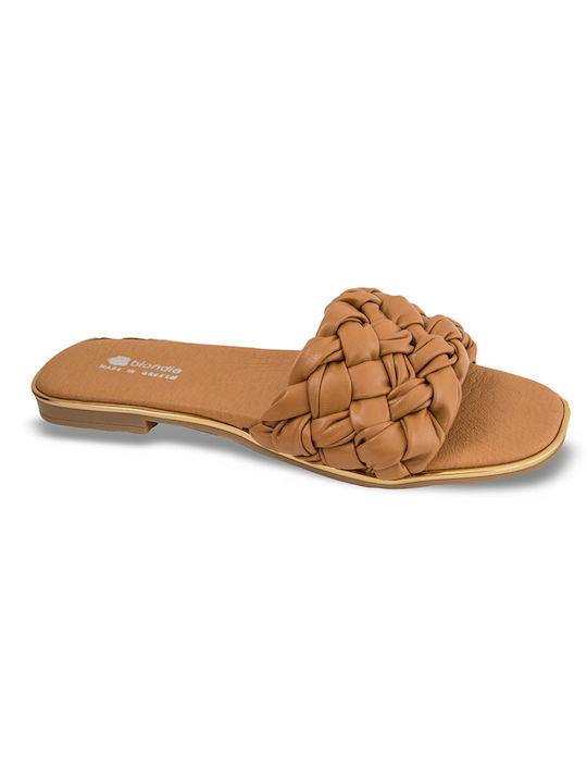 Blondie Women's Flat Sandals Anatomic in Tabac Brown Color