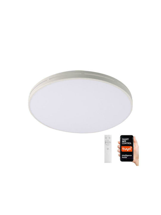 Immax NEO Lite Vistas Modern Metallic Ceiling Mount Light with Integrated LED in White color 42pcs